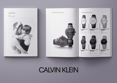 Calvin Klein_ diseño y producción libro de producto equipo comercial